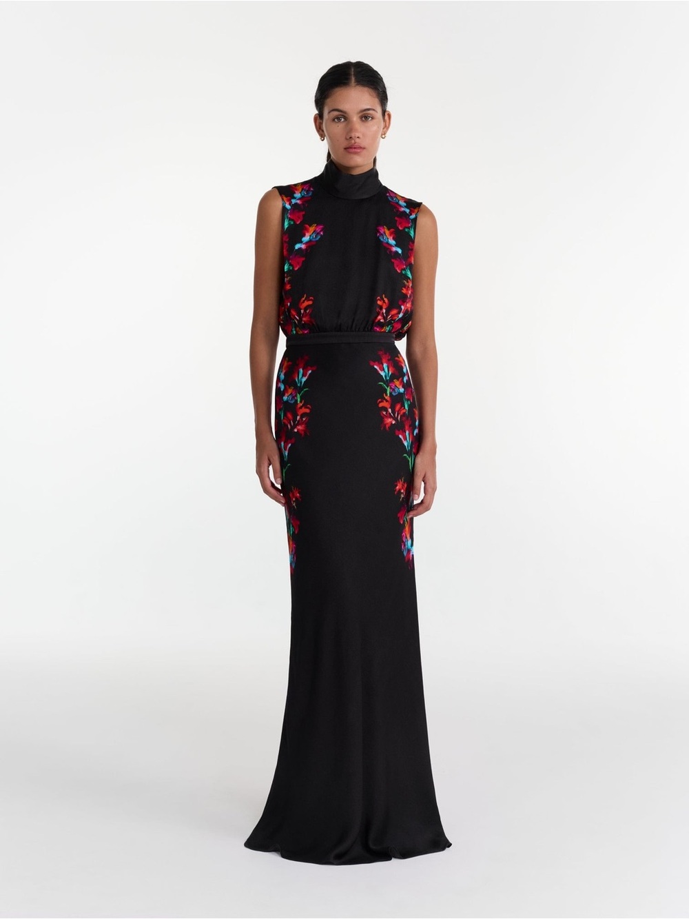 New Saloni Fleur Dress in Aquarelle
